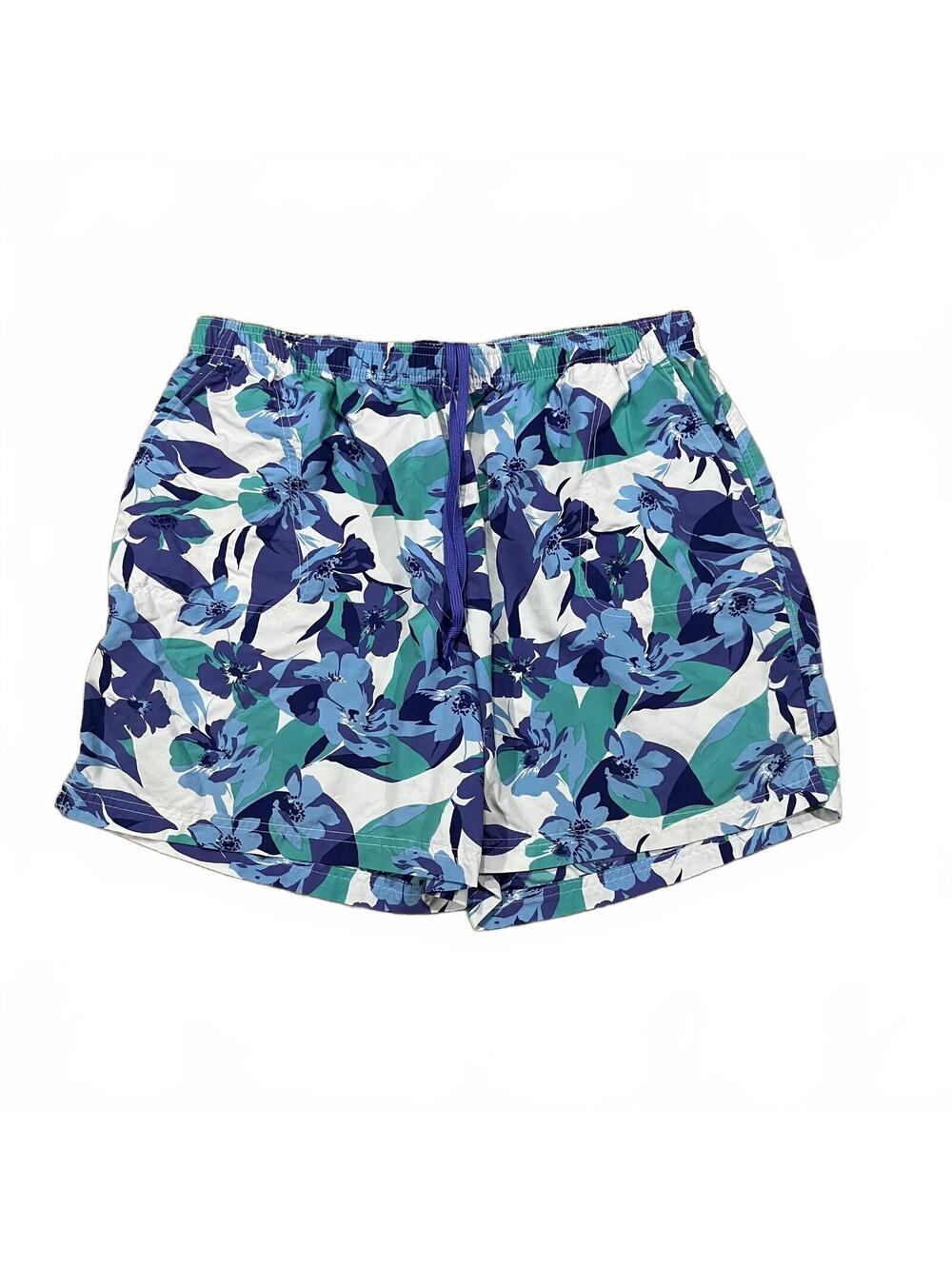 Columbia Womens Sandy River II Shorts 6” Blue Multicolor Floral Printed Size 1X
